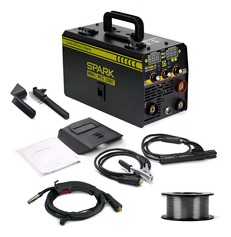 Soldadora Mig Tig Arco 250a Sin Gas + Rollo De Alambre Flux