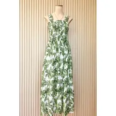 GENERICO - VESTIDO LARGO MULTIAGUJAS VERDE DE MUJER