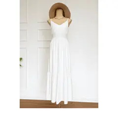 GENERICO - VESTIDO BLANCO DE MUJER