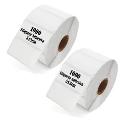 OEM - Etiquetas Termica Adhesiva 5x3cm Pack 2 Rollos