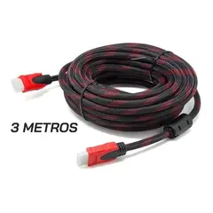 GENERICO - Cable Hdmi 3 Metros Full Hd 1080p Ps3 Xbox 360 Laptop Tv Pc