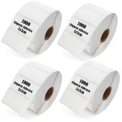 OEM - Etiquetas Termica Adhesiva 5x3cm Pack 4 Rollos