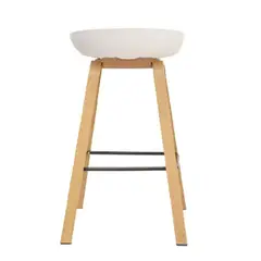 MOBELART - Banco para Bar Misuri MSA 75 cm Blanco möbelArt