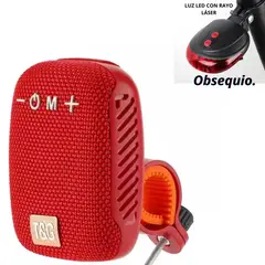 GENERICO - Parlante de bicicleta, altavos inalambrico con bluetooth,  T&G color ROJO