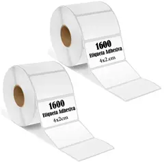 OEM - Etiquetas Termica Adhesiva 4x2cm Pack 2 Rollos