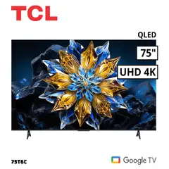 TCL - TELEVISOR 75 QLED SMART TV GOOGLE TV 4K UHD - 75T6C