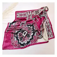 RYBIU IMPORT - Pañoleta Bandana Fucsia 85 x 85 cm