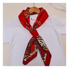 RYBIU IMPORT - Pañoleta Mujer Rojo 85 x 85 cm