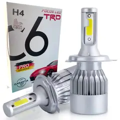 GENERICO - Kit Faros Foco Led C6 Pro Alta Baja 50w H4 X2 Un