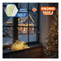 ANIMALIA - Pack6 Liston con Estilo en Estrella Y+Papel de Regalo