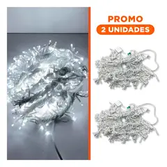 ANIMALIA - Pack2 Visilo Grande con Cable Led de 5x3m en Blanco