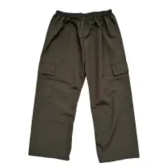 RED CARROT - Pantalon cargo unisex niño tela mojada verde militar