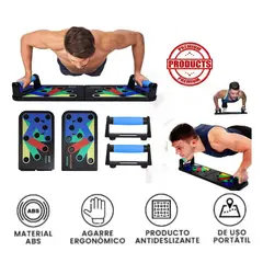 GENERICO - Pack 2 Barra tabla flexiones Push - Up Stand de Colores