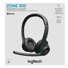 LOGITECH - Audifono Zone 300 Wireless negro