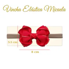 GENERICO - Vincha para bebé modelo Micaela color rojo