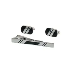 GENERICO - Gemelos con Pisa Corbata - Plateado