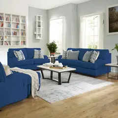 GENERICO - Juego de sala 3-2-1 Velora + Banqueta baúl de regalo