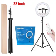 GENERICO - ARO DE LUZ LED LJJ-56 22 PULGADAS CON TRIPODE