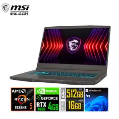 MSI - Laptop Thin A15, R5 (RTX 3050 4GB) Velocidad Pura con 16GB DDR5 y 512GB SSD.