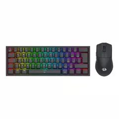 REDRAGON - Combo Gamer S143 Teclado 60% Mecánico y Mouse M724 RGB para Esports