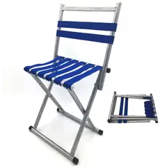 GENERICO - Pack 2 Silla taburete Plegable 2 en 1 portatil para playa piscina camping