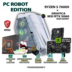 AMD - Computadora PC Gamer RYZEN 5 7600X RAM DDR5 32GB SSD 1TB RTX 5060 8GB
