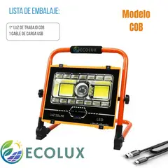 OEM - Lampara portátil recargable con panel solar