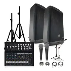 JBL - Kit Audio Eon715 + Mezcladora Mackie Mix12