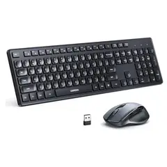 UGREEN - Kit Teclado Y Mouse Inalámbrico 4000dpi 2.4g 35740 Mouse Negro Teclado Negro