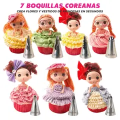GENERICO - Set Premium de 7 Boquillas Coreanas para Reposteria