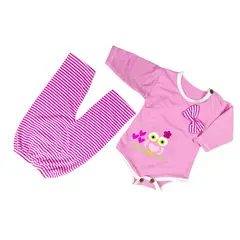 GENERICO - Conjunto body animales y pantalón a rayas