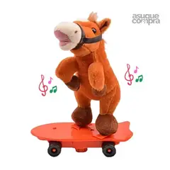 GENERICO - Monopatín con Peluche Caballo Musical 360 grados JS