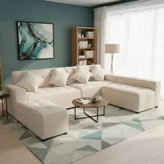 GENERICO - Seccional derecho + puff Vetra Ambienta Home