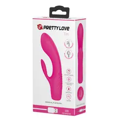 PRETTY LOVE - Vibrador Rabbit Sexual Tim Femenino Flexible Silicona 12 Modos