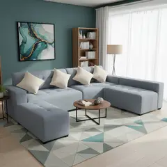 AMBIHOME - Seccional derecho + puff Vetra Ambienta Home