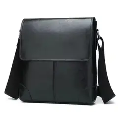 GENERICO - Bolso de Hombre mediano cuero PU