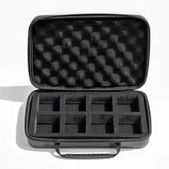 BLUE - Porta Relojes con 08 Divisiones de Acabado Fibra de Carbono Premium