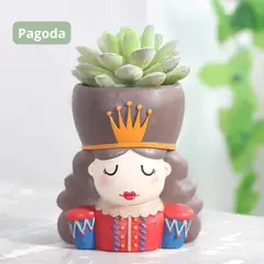 GENERICO - Maceta Decorativa Reina Cascanueces de Resina