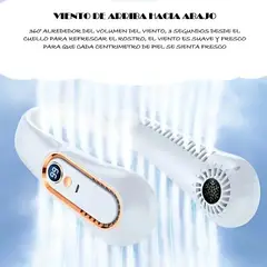 GENERICO - VENTILADOR DE CUELLO RECARGABLE PORTATIL