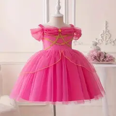 GENERICO - VESTIDO DE NIÑA PRINCESA AURORA BELLA DURMIENTE