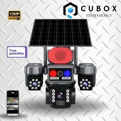OEM - CAMARA SOLAR WIFI TRIPLE LENTE 12 MPX CON PANEL SOLAR