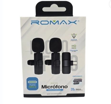 Micrófono Inalámbrico Portátil para iPhone 20 m de Alcance