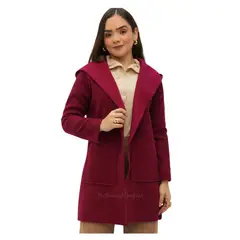 GENERICO - Abrigo Sobretodo Saco de Paño Italiano para Mujer