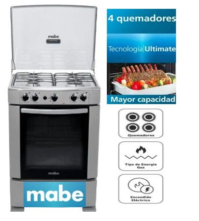 Cocina a Gas CMP6012AG0 de Pie 4 Quemadores Grafito