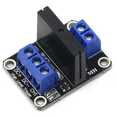 GENERICO - Módulo Relé Rele Relay de Estado Sólido 5V 1 Canal con Fusible Control de Carga AC 240V 2A ESP32 Arduino