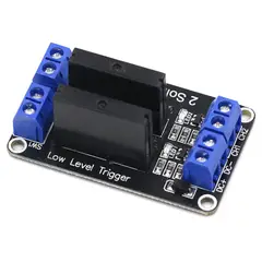 GENERICO - Módulo Relé Rele Relay de Estado Sólido 5V 2 Canales con Fusible – Control AC 240V 2A