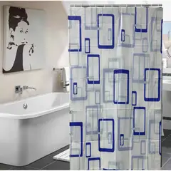 GENERICO - Cortina de Baño Cuadro 180x180cm