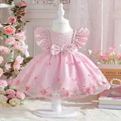 GENERICO - VESTIDO DE NIÑA BEBE DE MARIPOSAS