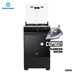 INDURAMA - COCINA DE PIE A GAS 4 HORNILLAS - GOYA + PLANCHA OSTER
