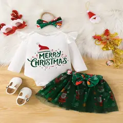 GENERICO - VESTIDO PARA NIÑA BEBE DE NAVIDAD